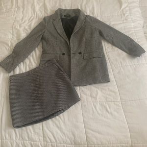 Matching blazer and skirt